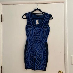 Brand NEW Navy Graphic Bodycon Dress